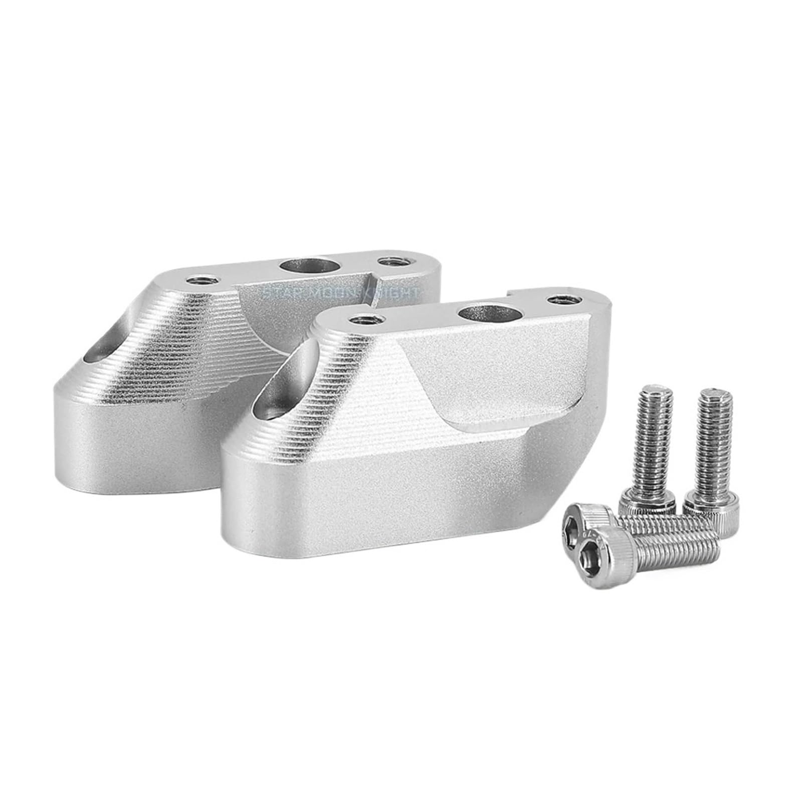 Motorrad Lenkererhöhungen Für R1200RS 2015-2020 Motorrad Zubehör Lenker Riser Clamp Zurück Bewegen Montieren Moto Lenkerklemmung Riser(Silver) von UMDJJU