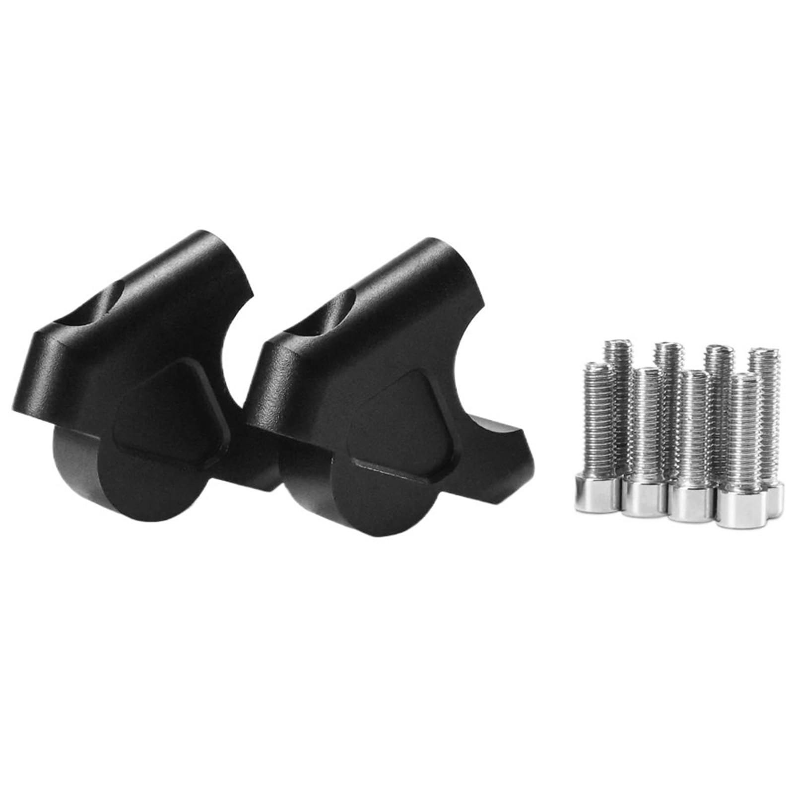 Motorrad Lenkererhöhungen Für R1250GS Für R1250GS Für Abenteuer Lenker Riser 32MM Drag Griff Bar Clamp Verlängern Adapter Moto Lenkerklemmung Riser(Black) von UMDJJU