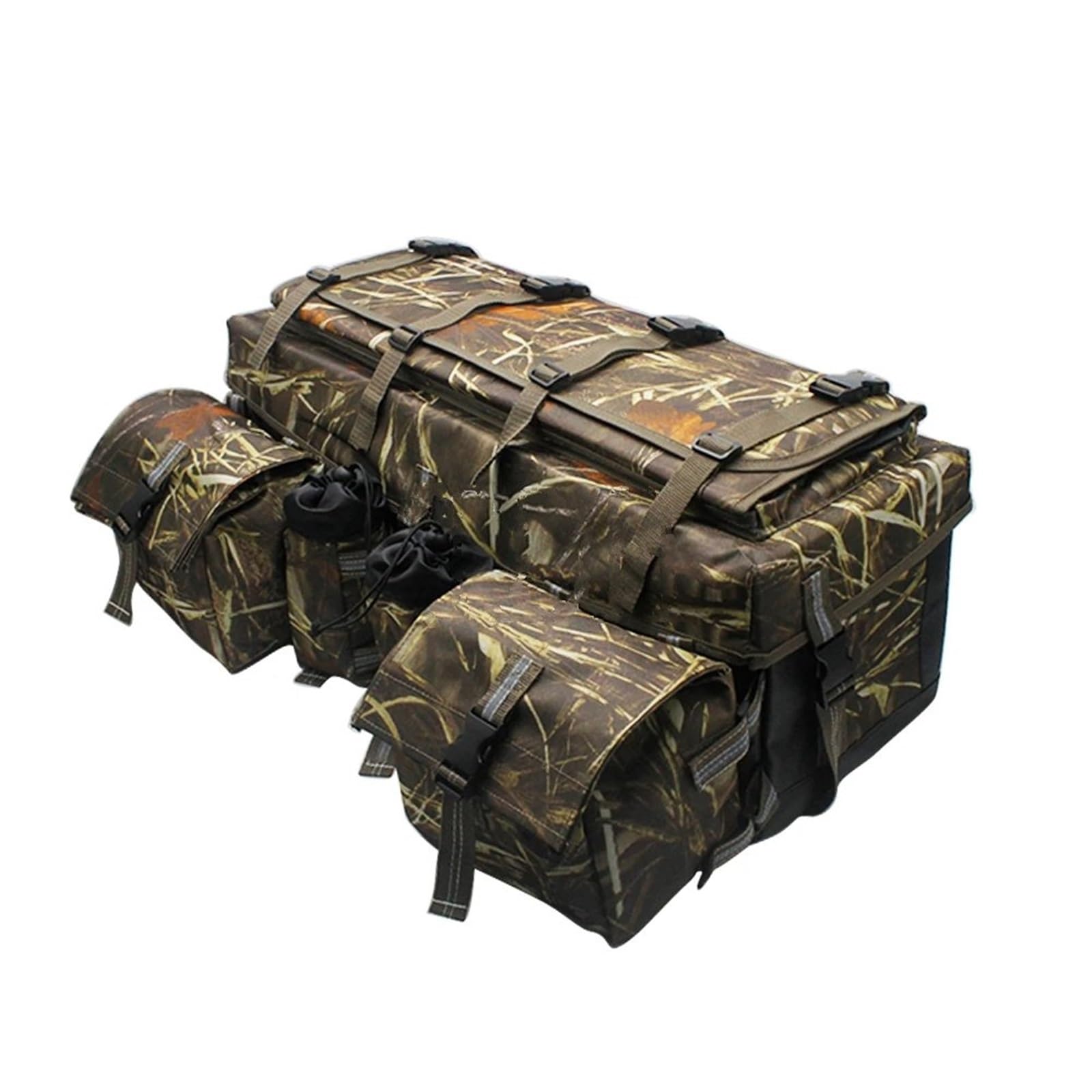 Motorrad Rahmentasche Für ATVs Für Sportsman XP Für EPS 570 900 Für ATV Quad Rack Bag Oxford Gepäckaufbewahrungstasche Hintere Frachttaschen Motorrad Tasche(Camouflage) von UMDJJU