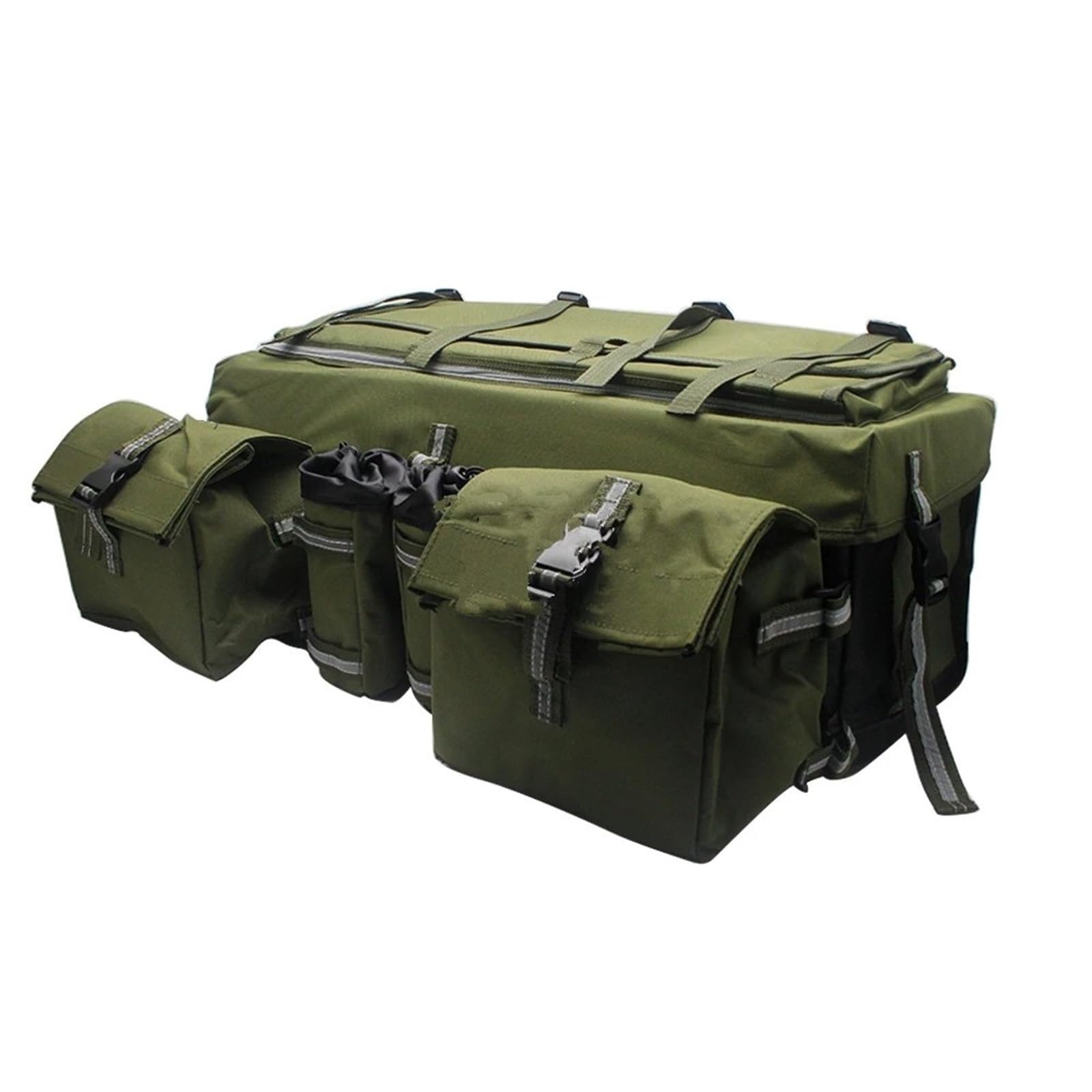 Motorrad Rahmentasche Für Polaris Für Cam-am Quad Rack Tasche Oxford Gepäck Lagerung Tasche Hinten Cargo Taschen Motorrad Tasche(Army Green) von UMDJJU