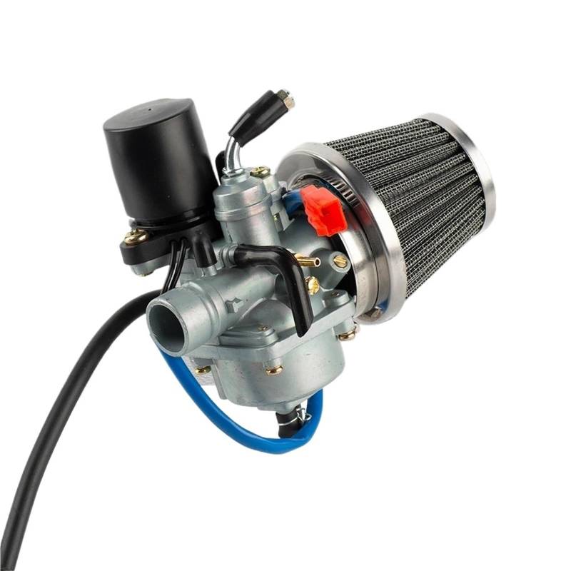 Roller Vergaser Für JOG50 Für JOG90 Roller Für 50cc Für 70cc Für 90cc Für 2 Takt 50cc 90cc 19mm Vergaser Mit Luftfilter Roller Moped Vergaser Motorrad(J Set Silver) von UMDJJU