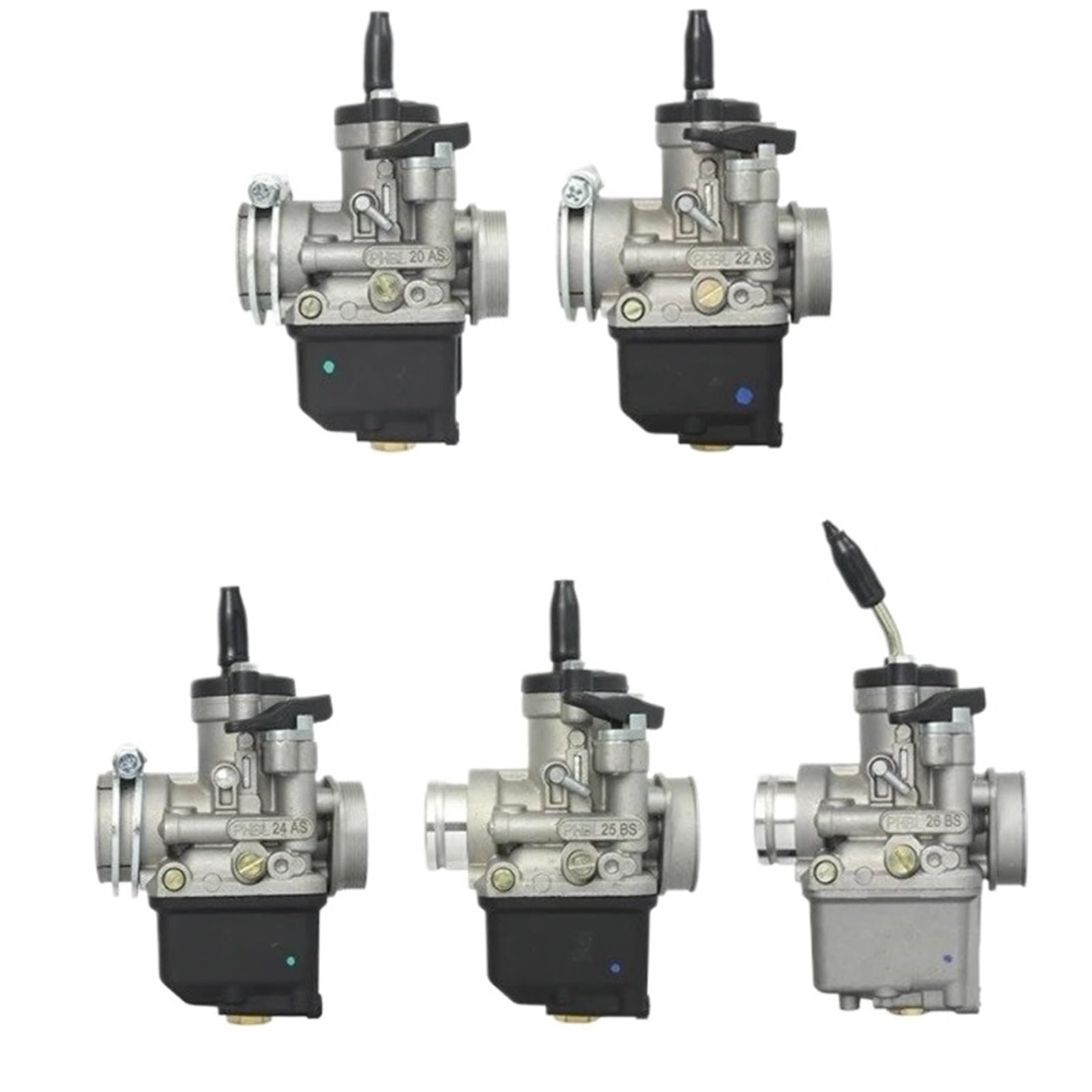 Roller Vergaser Für PHBH Für 28BS Für 30BS Für PHBL Für 20AS Für 22AS Für 24AS Für 25BS Für 26BS Vergaser Für Dellorto Für 50-300cc Motorrad Vergaser Motorrad(20A) von UMDJJU