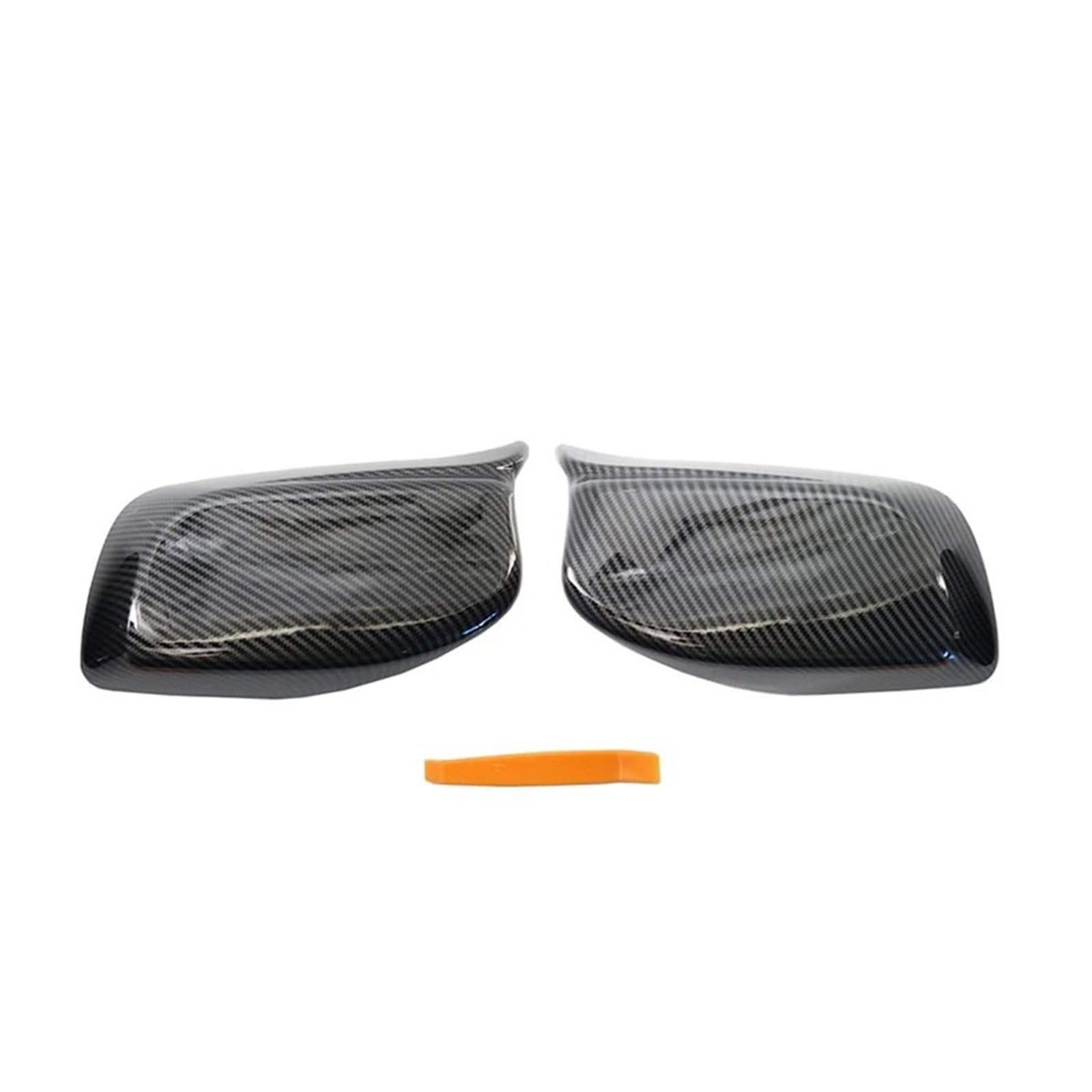 Rückspiegelkappe Für E60 Für E61 E63 E64 2003-2008 Rückspiegel Abdeckung Kappe Carbon Faser/Schwarz Seitenspiegelkappen(Carbon 1Pair) von UMDJJU