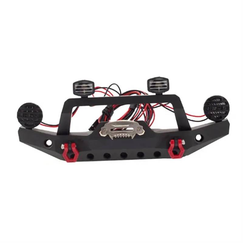 UNARAY RC Metall vorne und hinten Stoßstange passend for 1/10 RC Crawler Traxxas TRX4 TRX-4 passend for Axial SCX10 SCX10 II Iii 90046 90047(Size:Front Bumper) von UNARAY