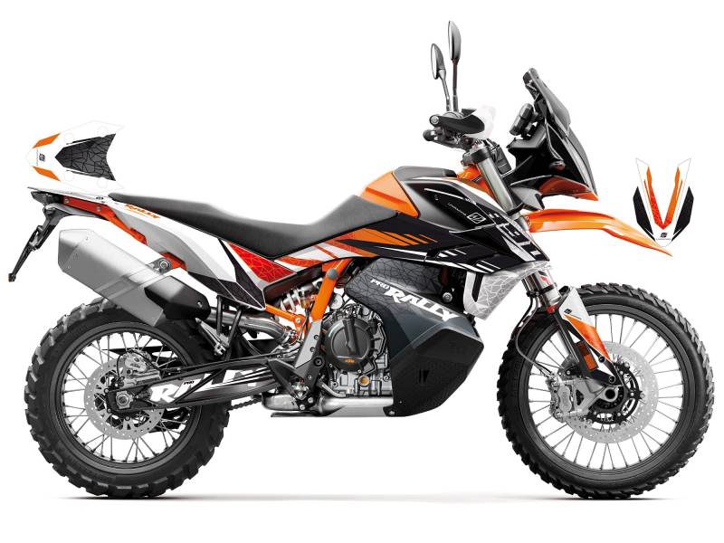 UNIRACING Dekoration Schutz Aufkleber Kit für KTM 890 Adventure R 2020-22 von UNIRACING