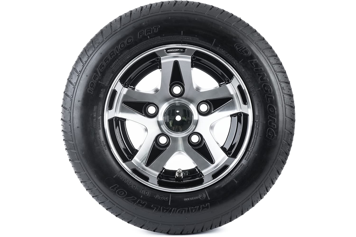 UNITRAILER Verstärktes Anhänger Rad 195/55 R10C 5x112 Alu-Felge von UNITRAILER