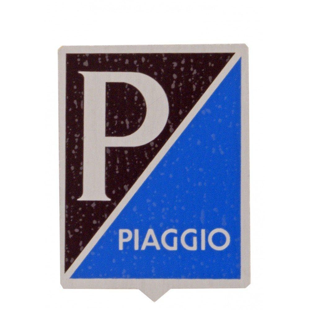 Emblem Piaggio alt für Vespa Sprint/VBA VBB etc. - Aluminium, selbstklebend 34x47 mm von UNKNOWN