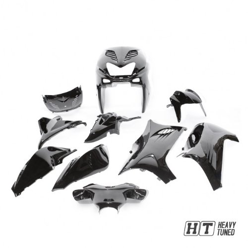 Verkleidungsset 11 Teilig, DMP für Yamaha Aerox, MBK Nitro, schwarz metallic von UNKNOWN