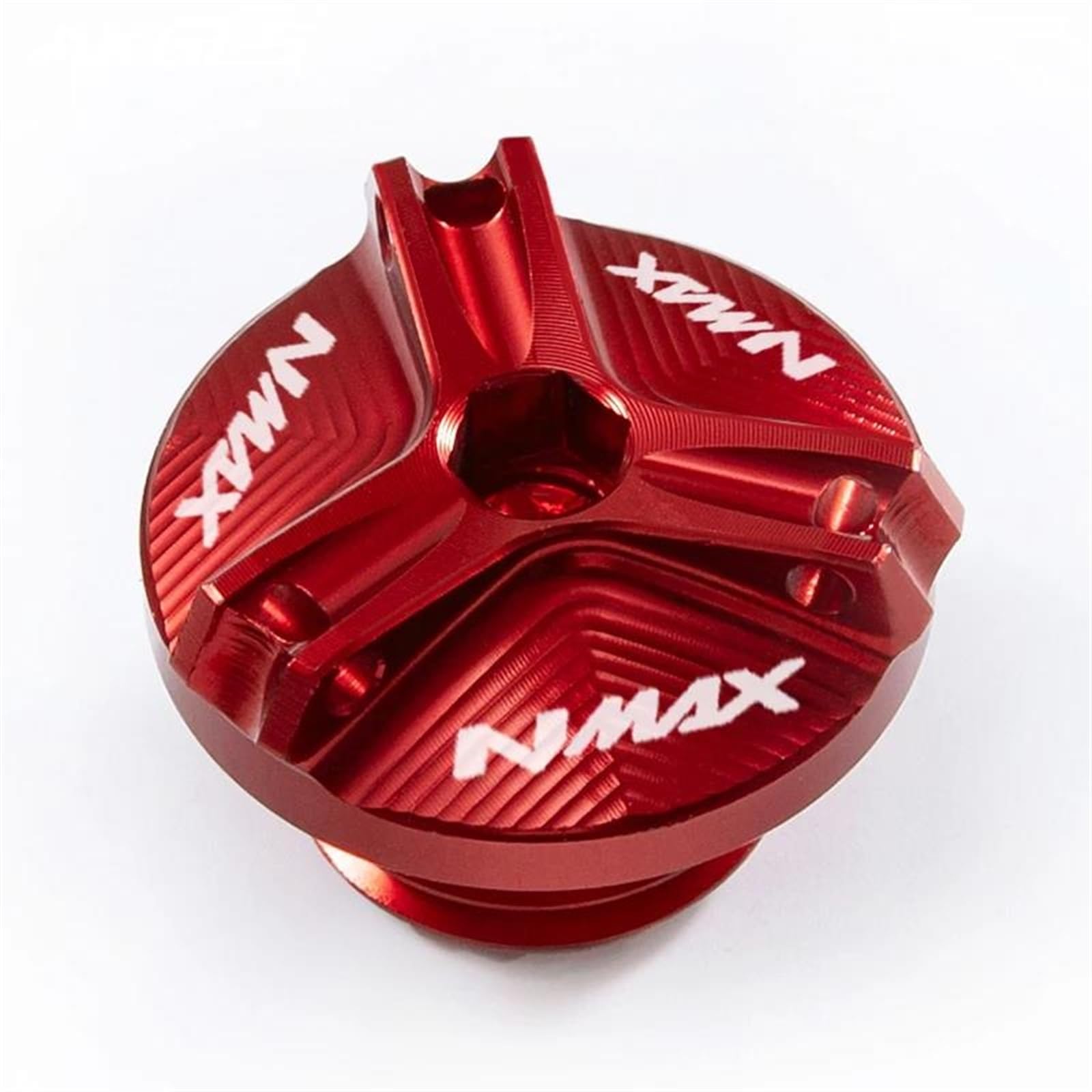 Für NMAX 155 N-MAX 125 2015-2023 Motorrad Vorne Hinten Brems Tankdeckel Füllstoff Kappe Rahmenschieber(Filler cap-Red11) von UNNIQ