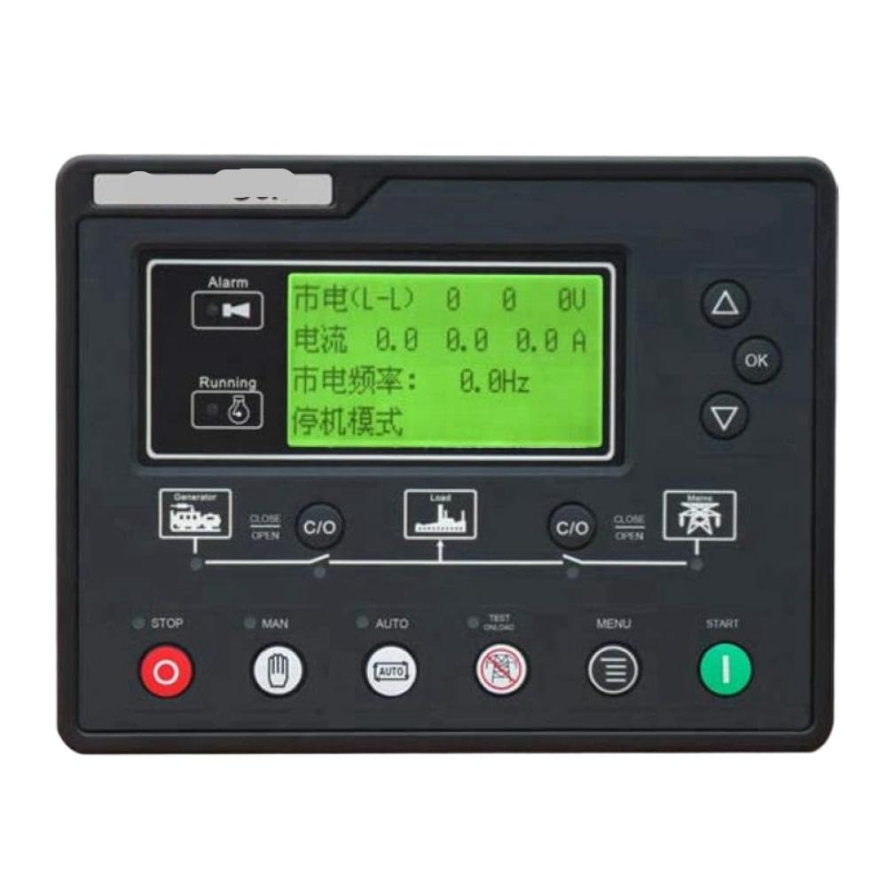 Dieselgenerator Automatische Startpanel -Controller LCD -Anzeige mit RS485 -Kompatibilität(HGM6110U2C) von UNRRZLCA