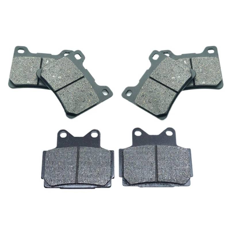 Kompatible Bremsbeläge Kit Set Kompatibel mit FZR400 1986-1989 RD500LC 1984-1985 vordere und hintere Motorrad(Front Rear Pads) von UNRRZLCA