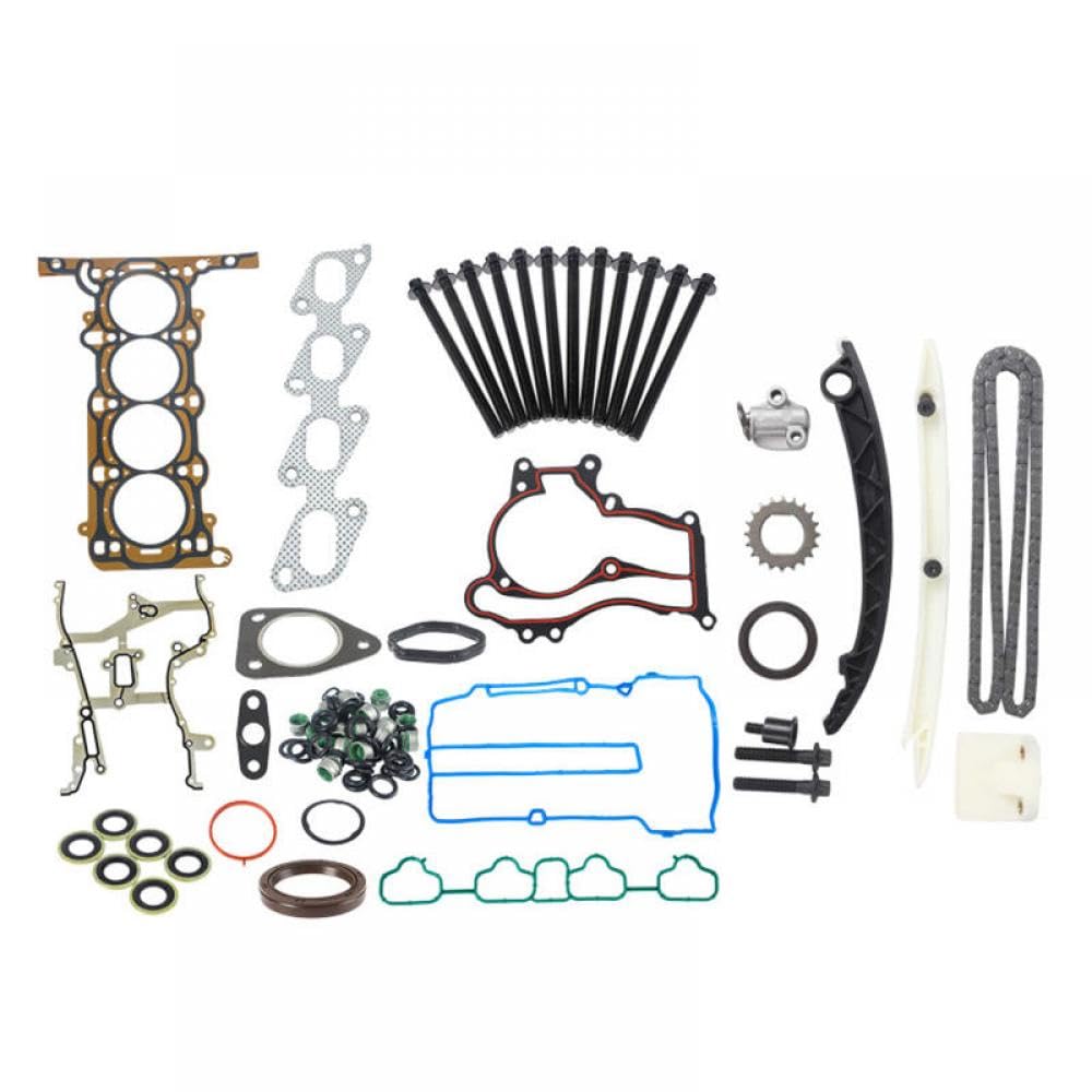 Kompatible Turbobichtdichtungsschrauben und Timing-Ketten-Kit Kompatibel mit 1,4L-Motoren HS26540PT-1 ES72474 TS0981 052-4010 TCS46201 JV5088 von UNRRZLCA