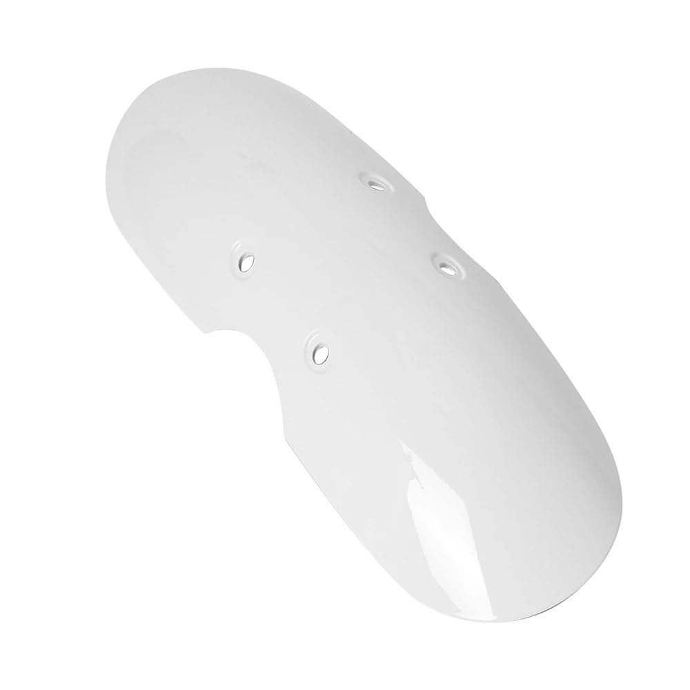 Schwarzes rotes Motorrad Chopper Short Front Fender Splash Guard Madguard Verkleidung Kompatibel mit T100 -Modelle geeignet(WHITE) von UNRRZLCA