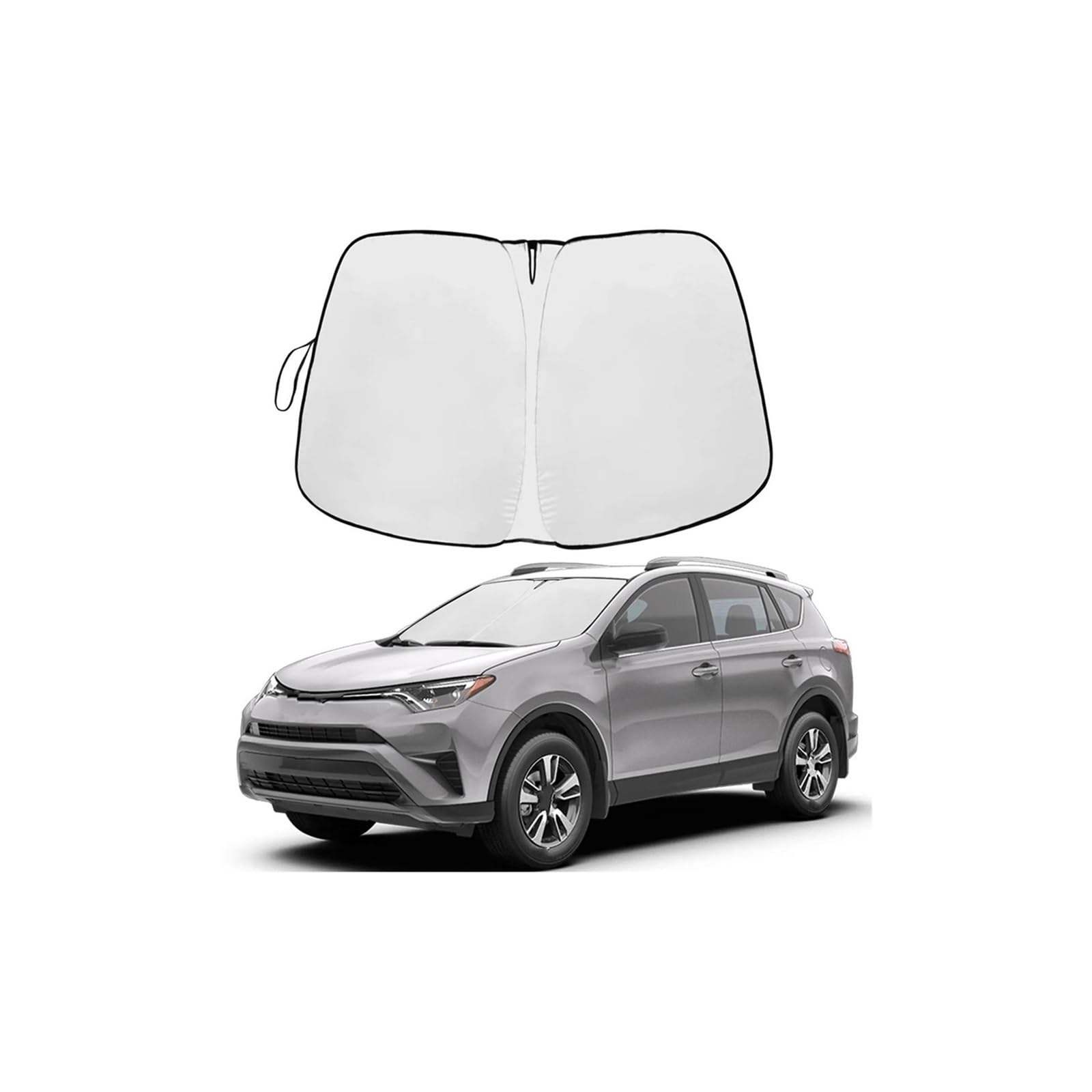 Auto Frontscheibenabdeckung Autoinnenausstattung Für Toyota Für RAV4 2013-2018 Sonnenschutz Für Die Windschutzscheibe Sonnenschutzvisier Für Die Frontscheibe UV-Schutz Frontscheibe von UOEMCRTB