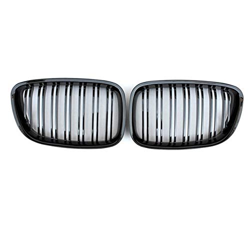 Schwarz glänzend Frontgrill Nieren Kühlergrill Doppelrippe passend für BMW GT Gran Turismo F07 2010-217 Autoteile (Farbe: glänzendes Schwarz) von UOHUFIDABFD