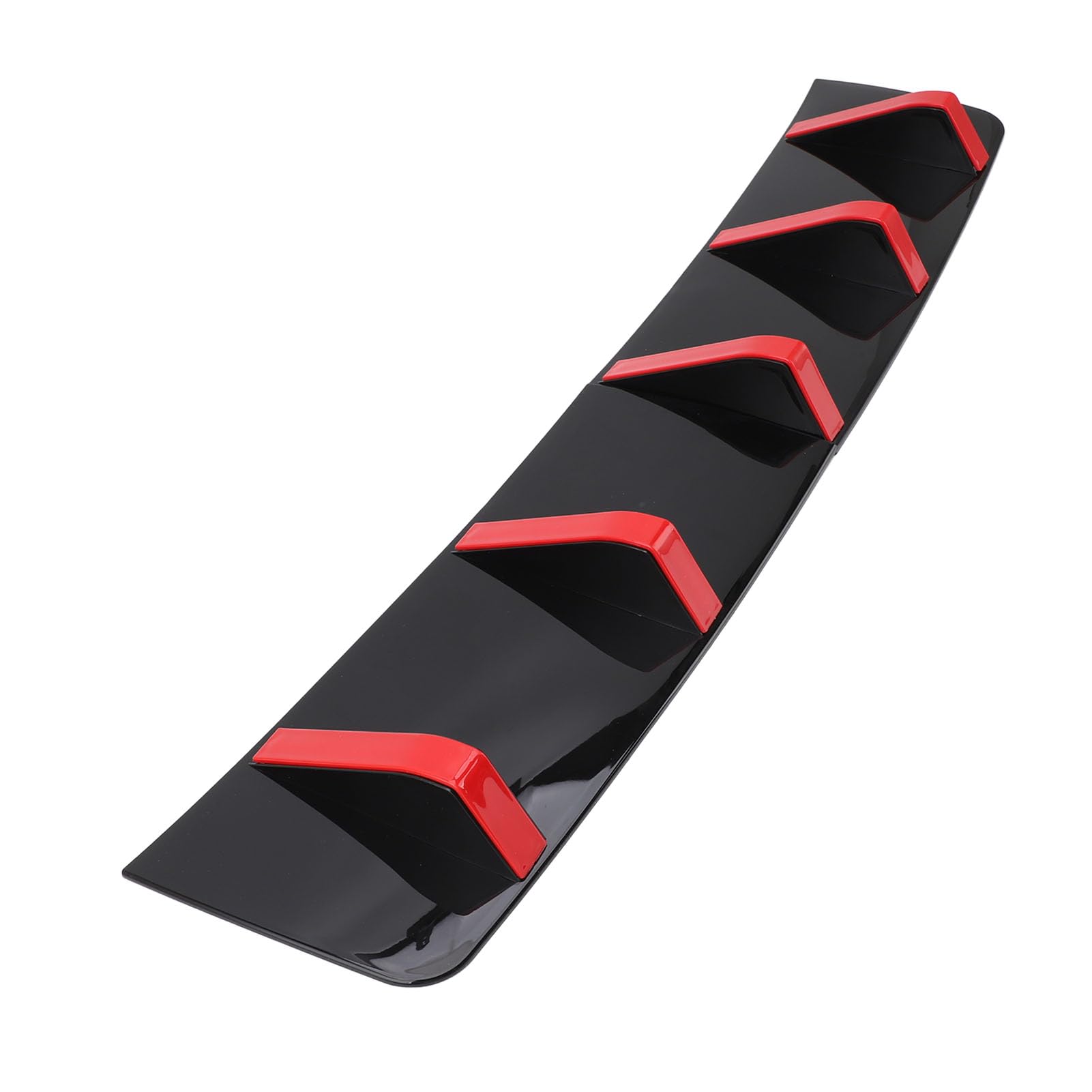 2 Stück Heckstoßstangenlippenspoiler, Heckstoßstangenlippendiffusor Universal-Unterstoßstangenspoiler Haifischflossenschutz für 1er E90 E91 Schwarz Rot 33,07 Zoll von UPALDHOU