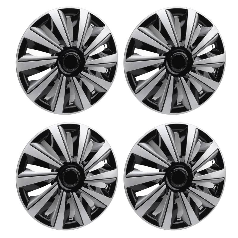 4 PCs Car Hubcap Wheel Deckung, 14 -Zoll -Auto -Hub -Kappe Sporty Erscheinungsbild Kratzer -Hub Cap Wheel Rand Deckung für Fiesta Escort von UPALDHOU