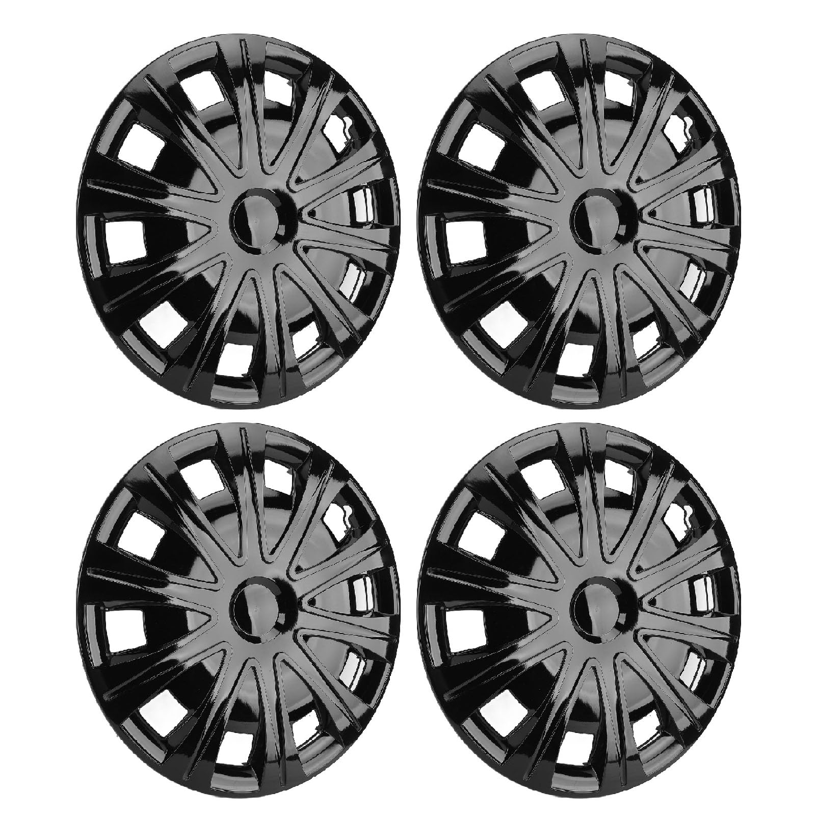 4 PCs Car Hubcap Wheel Deckung, 17 -Zoll -Auto -Hub -Kappe Sporty Look Protective Easy Installation Wheel Hub Cap Cap Cover für Verbindung von UPALDHOU