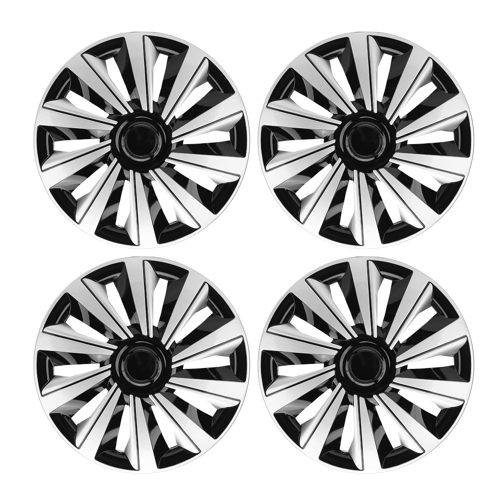 4 Stcs Auto Rad Nabenkappe, 15 -Zoll -Hubcap -Radabdeckung Sporty Look SOUSSION SOUSSION SCORK STRAFT Rim Rim -Abdeckung Ersatz für Sitz von UPALDHOU