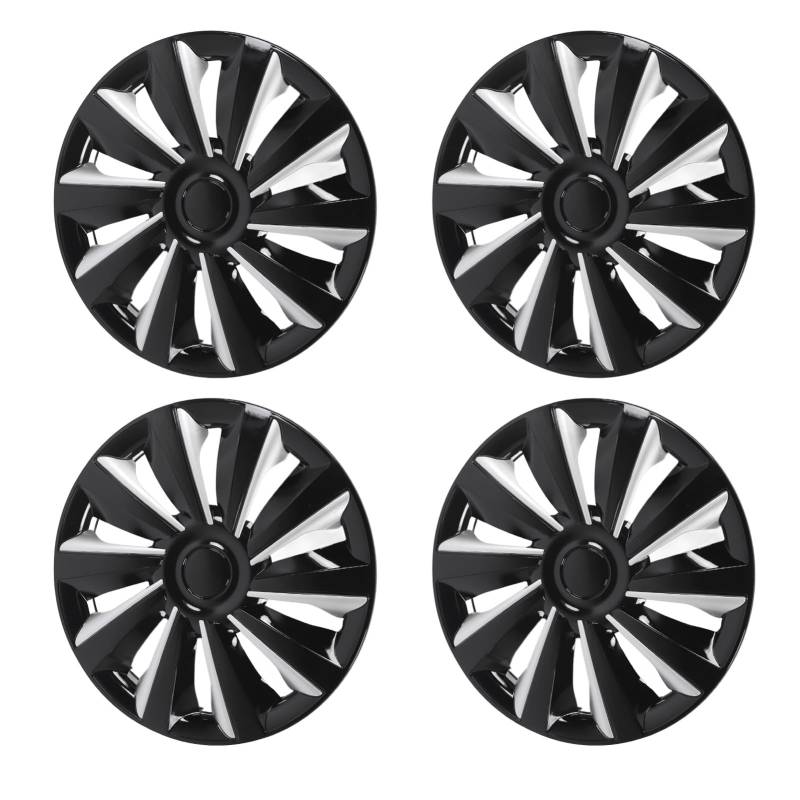 4 Stcs Auto Rad Randkappe, 14 Zoll Rad Nabenkappe Vollschutz Stilvoller Aussehen Rim Deckhubcaps Universal Fit für Alle 14 -Zoll -Stahlräder von UPALDHOU