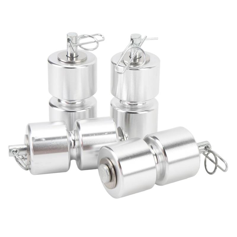 4-teiliges Anhänger-Heckklappen-Rollen-Set, Anhänger-Heckklappen-Hebehilfsrollen-Set, Aluminiumlegierung, Rollen-Unterlegscheiben-Stifte, Ringe-Set für Einfaches Heben, Tor, von UPALDHOU