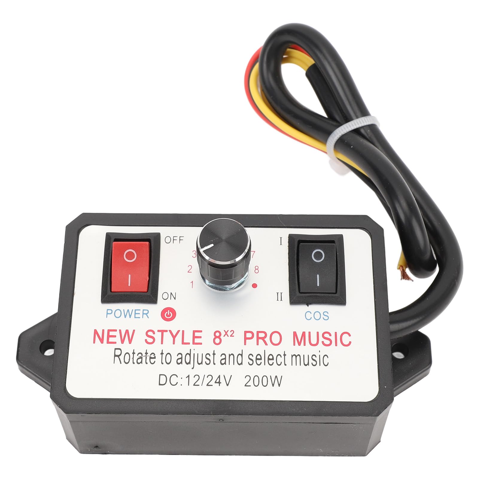 Autohupen-Lautsprecher-Controller, Hupen-Sound-Controller, 16 Soundeffekte, Einstellbar, DC 12 V, 24 V, Dual-Tone-Autohupen-Controller-Einheit für Motorräder, Autos, Yachten von UPALDHOU