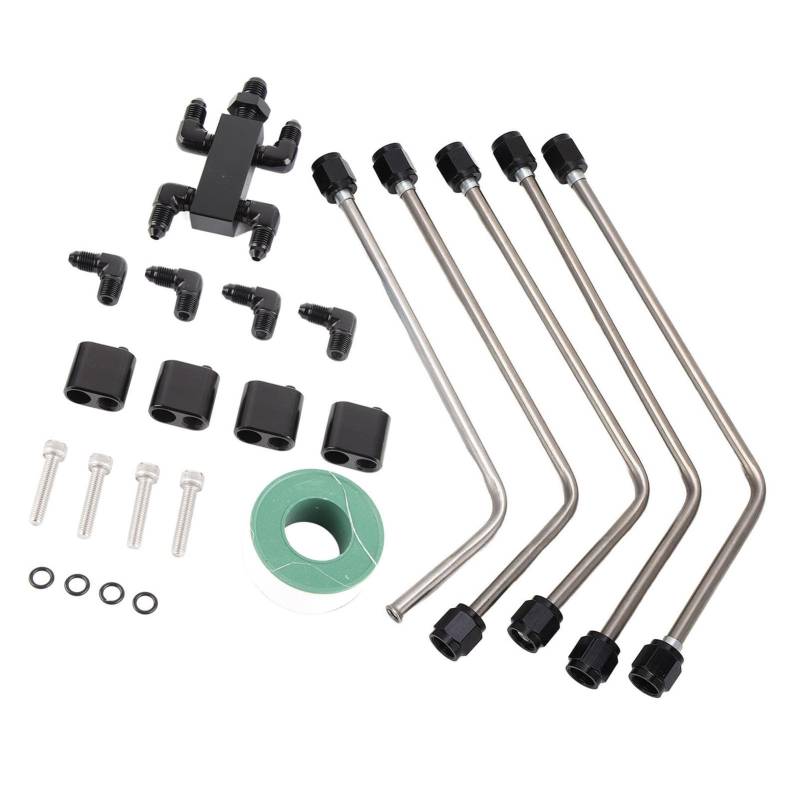 Dampfanschluss-Crossover-Kit, Komplettes Kühlmittel-Crossover-Dampfentlüftungskit aus Edelstahl für LS1 LS2 LS3 LS6 LS7 LSX-Motoren von UPALDHOU