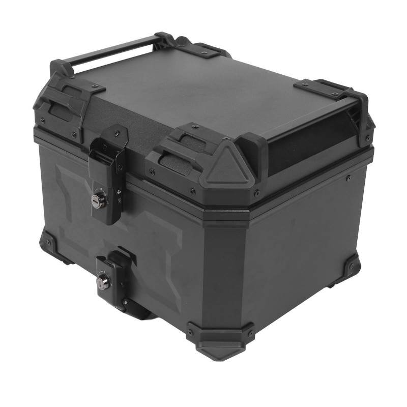 Motorrad-Heckbox, 45 L Motorrad-Topbox, Universelle Wasserdichte Heckgepäckaufbewahrung, Werkzeugkoffer, Kofferraum-Tour-Heckbox mit Schnellwechselplatte von UPALDHOU