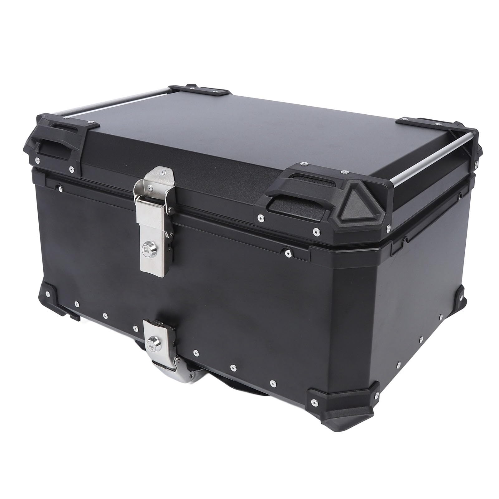 Motorrad-Heckbox, 65 L Motorrad-Topcase, Schnellverschluss, Lederfutter, Wasserdichte Aufbewahrungsbox für Heckhelme mit Reflektierendem Aufkleber von UPALDHOU