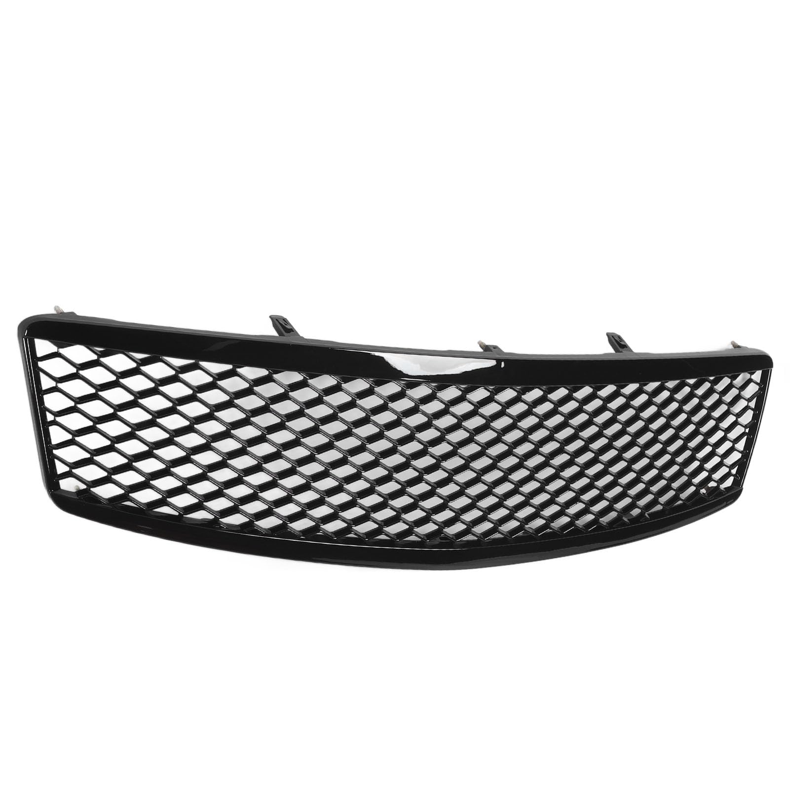 Vordere Stoßstange Kühlergrill, Vordere Stoßfängerhaube Maschengitter Gloss Black Mesh Vordere Stoßfänger Grills für G35 4-Türer-Limousine 2003-2006 von UPALDHOU