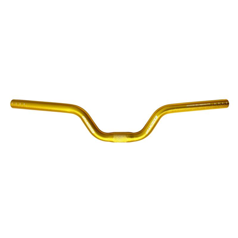 UPANBIKE Fahrradlenker 25,4 mm 520 mm Aluminiumlegierung Riser Bar Rise 80 mm für starren Gang Fahrrad (Gold) von UPANBIKE