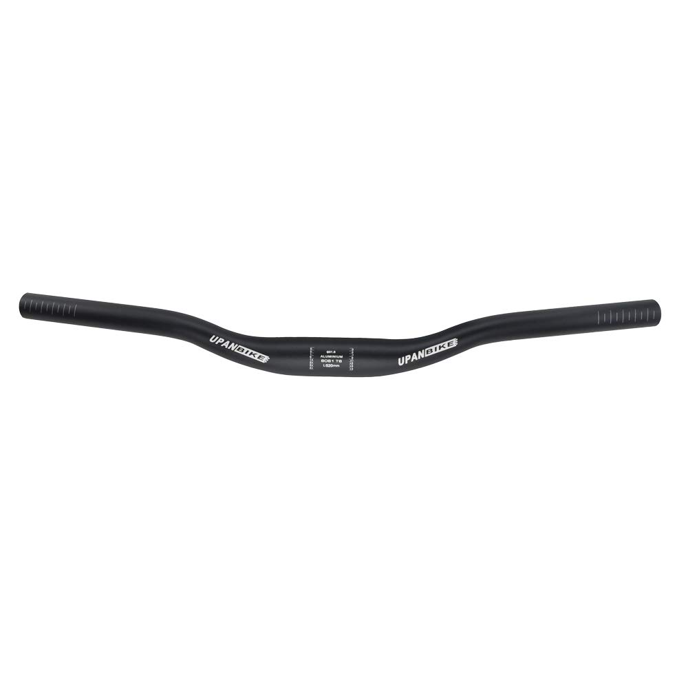 UPANBIKE MTB Mountainbike Fahrrad extralanger Lenker 31,8 mm x 440 mm Riser Bar(Schwarz) von UPANBIKE