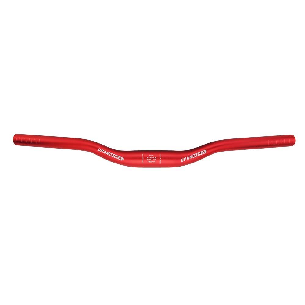 UPANBIKE MTB Mountainbike Fahrrad extralanger Lenker 31,8 mm x 520 mm Riser Bar(Fuchsie) von UPANBIKE