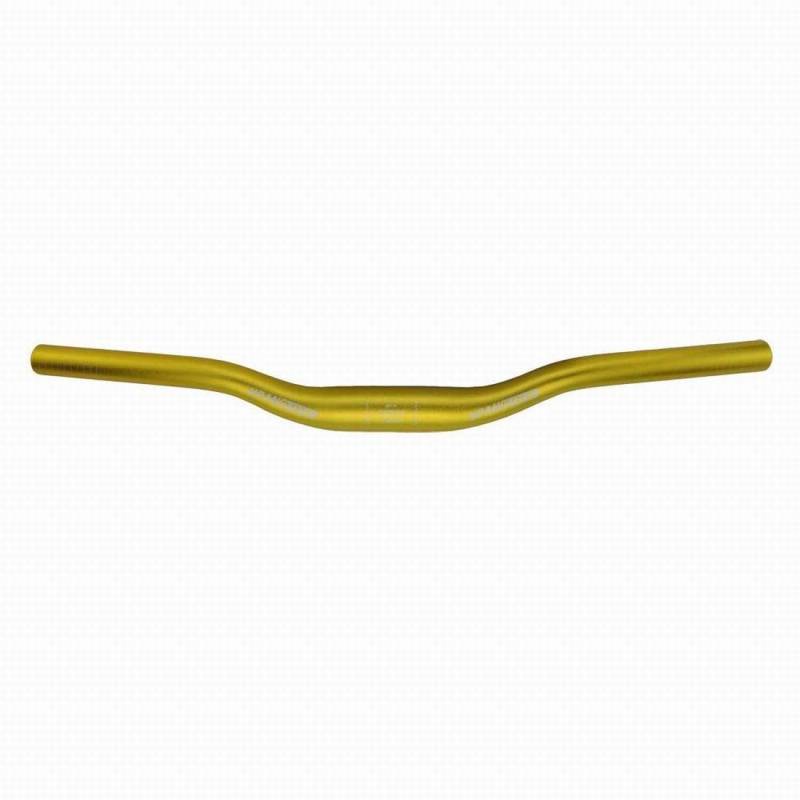 UPANBIKE MTB Mountainbike Fahrrad extralanger Lenker 31,8 mm x 520 mm Riser Bar(Gold) von UPANBIKE