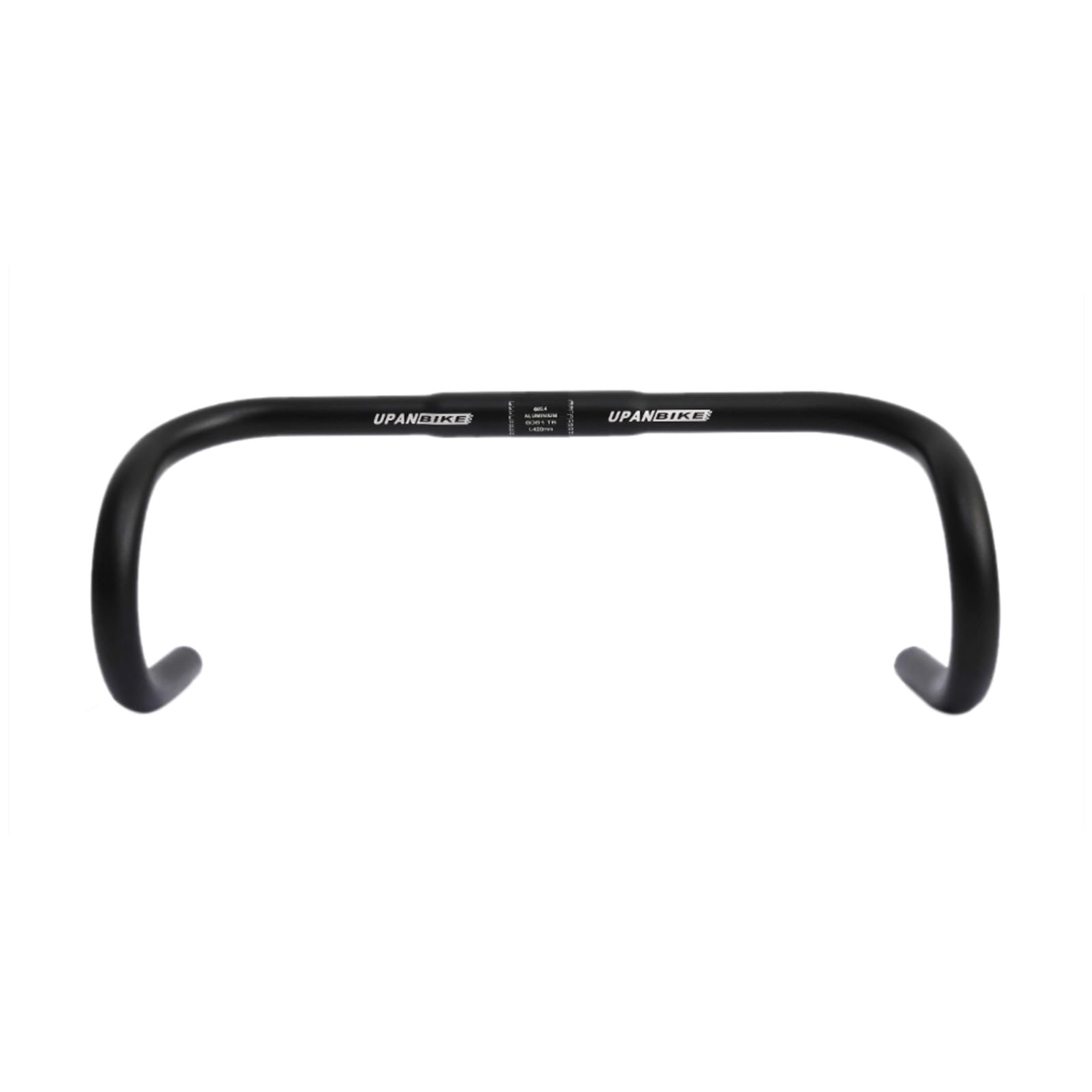 UPANBIKE Rennrad Lenker - Gebogener Drop Bar Lenker aus 6061 T6 Aluminiumlegierung, Ø 25,4 mm, Breite 420mm von UPANBIKE