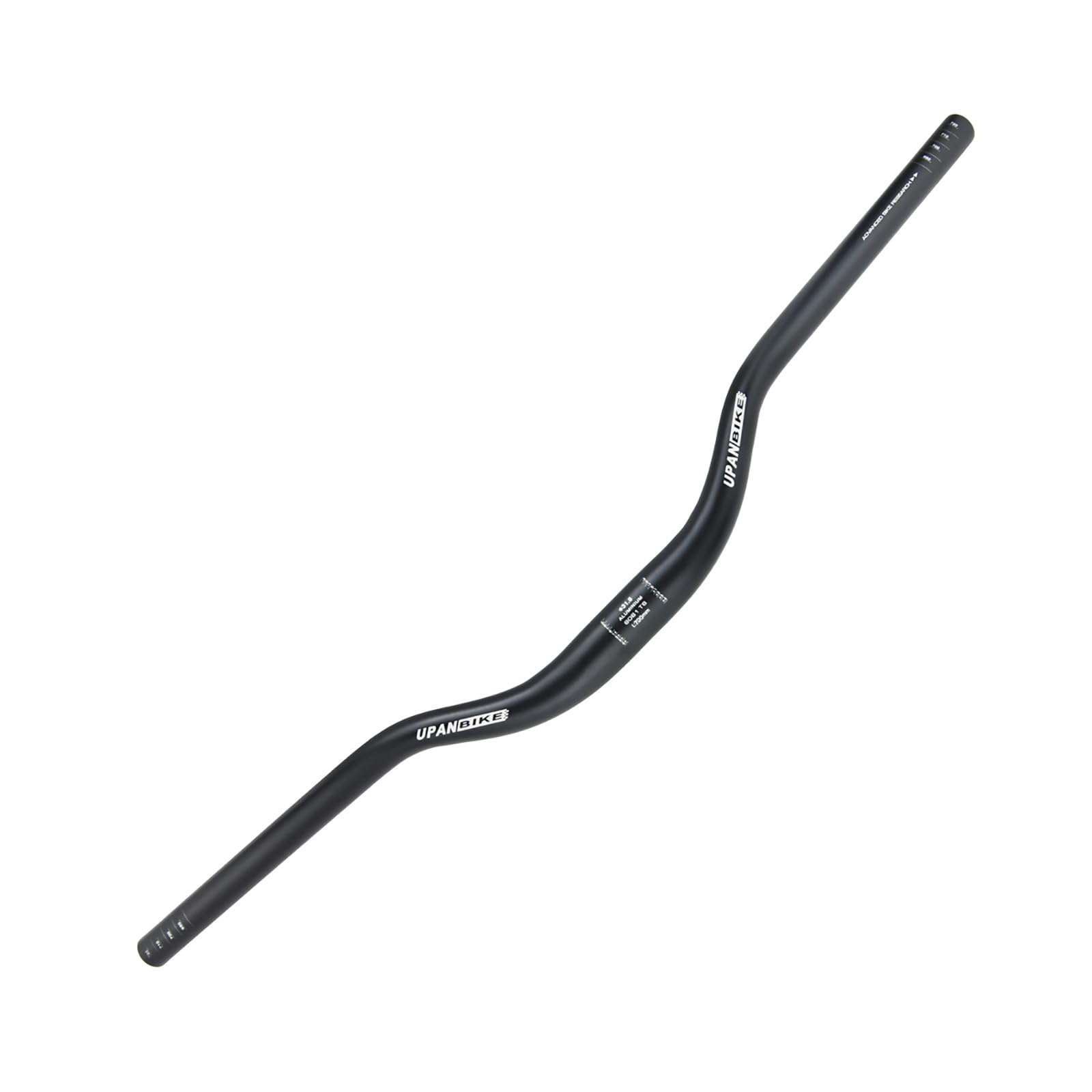 UPANBIKE Fahrrad Lenker Aluminiumlegierung Riser Bar Fahrradlenker für Rennrad MTB Mountainbike 31,8mm*700mm,Schwarz von UPANBIKE