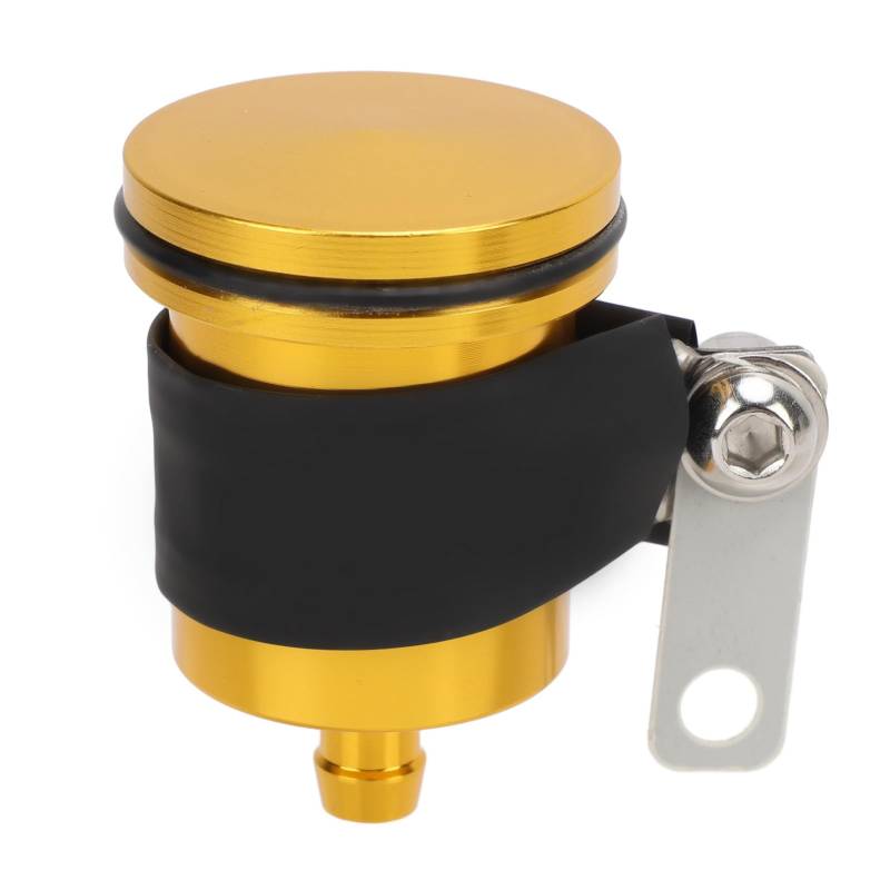 UPHIGHER Motorcycle Brake Fluid Reservoir 40ml Universal Brake Master Cylinder Oil Cup Brake Fluid Bottle for YZF R1 R3 R6 R25 R15 R125 600R (Gold) von UPHIGHER