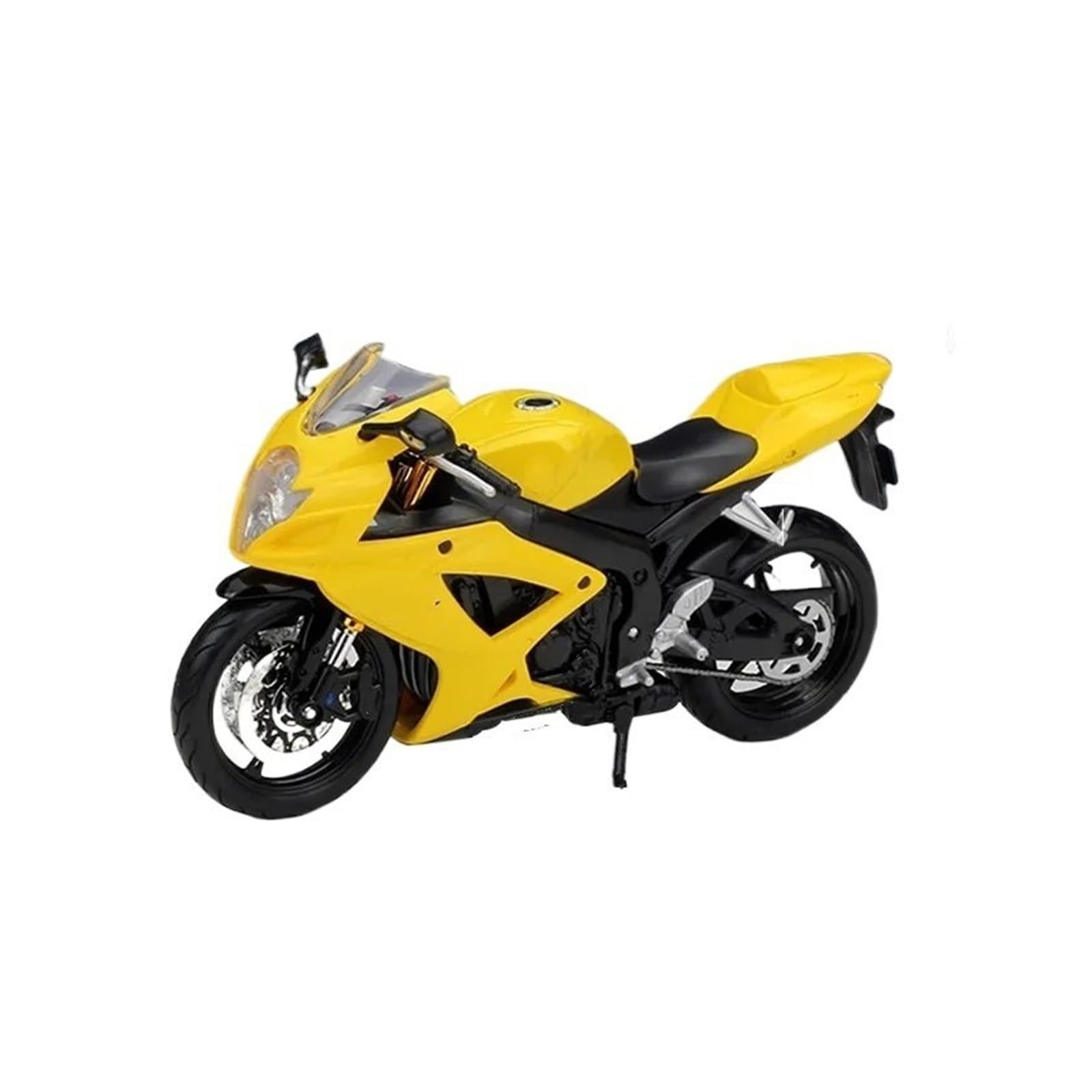 Maßstab 1:12 Für Suzuki GSX-R600 Legierung Racing Motorrad Modell Diecast Metal Street Sports Motorrad Modell Geschenk Dekorative Ornamente(Yellow) von UPIKIT