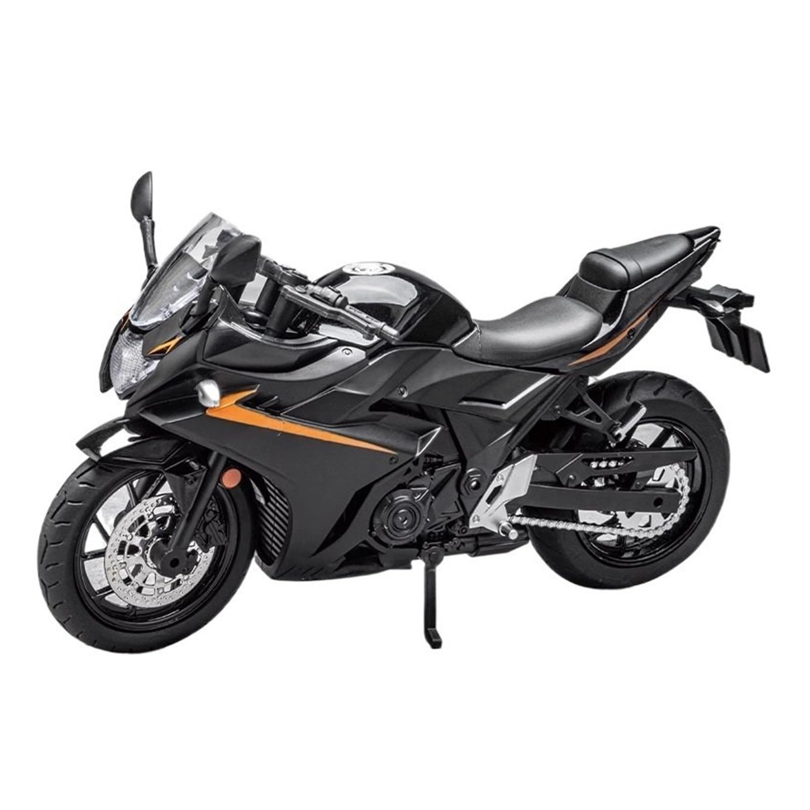 Maßstab 1:12 Für Suzuki GSX250R Legierung Geformt Motorrad Modell Sound Und Licht Off Road Autocycle Dekorative Ornamente(Schwarz) von UPIKIT