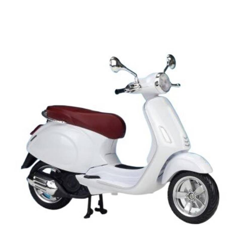 Maßstab 1:12 Für Vespa Primavera 150 Legierung Motorrad Modell Diecast Metall Motorrad Modell Geschenke Dekorative Ornamente(Weiß) von UPIKIT