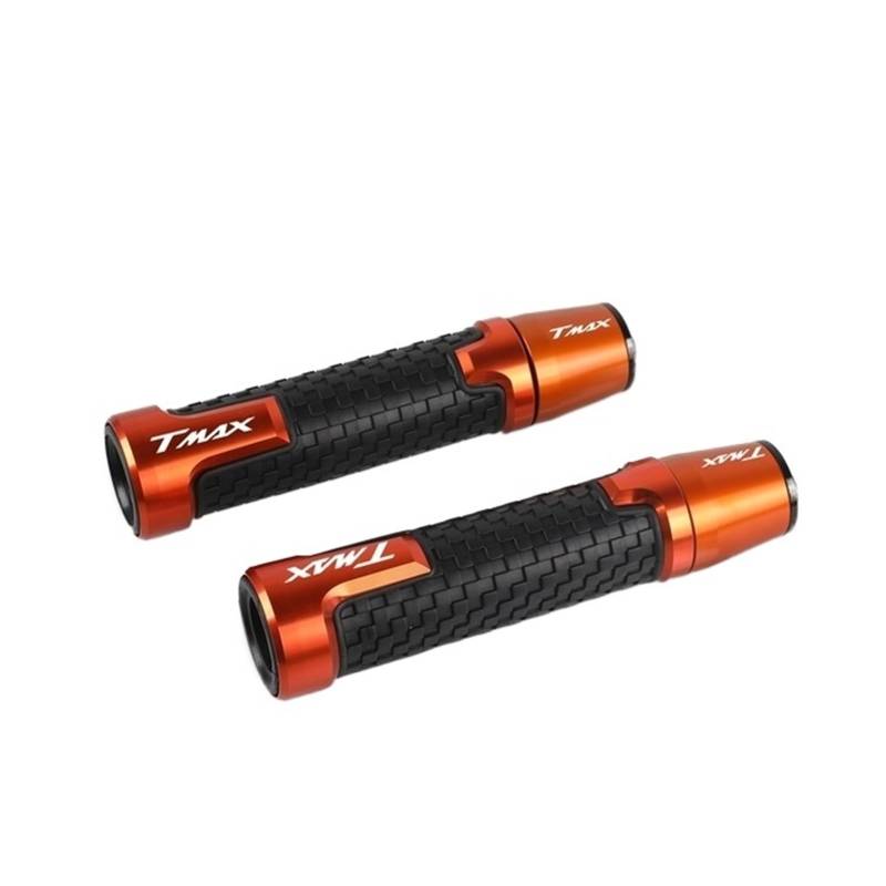 UPIKIT Für Yamaha TMAX530 T MAX 500 530 SX DX 2012-2017 2018 2019 2020 7/8 & 22mm Motorrad Lenker Grip Enden Griff Bar Griffe(Orange) von UPIKIT