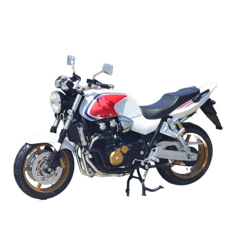 UPIKIT Maßstab 1:12 Für Honda CB1300SF Cross-Country Legierung Metall Druckgussmotorrad Modell Rennrad Geschenk Dekorative Ornamente (White) von UPIKIT