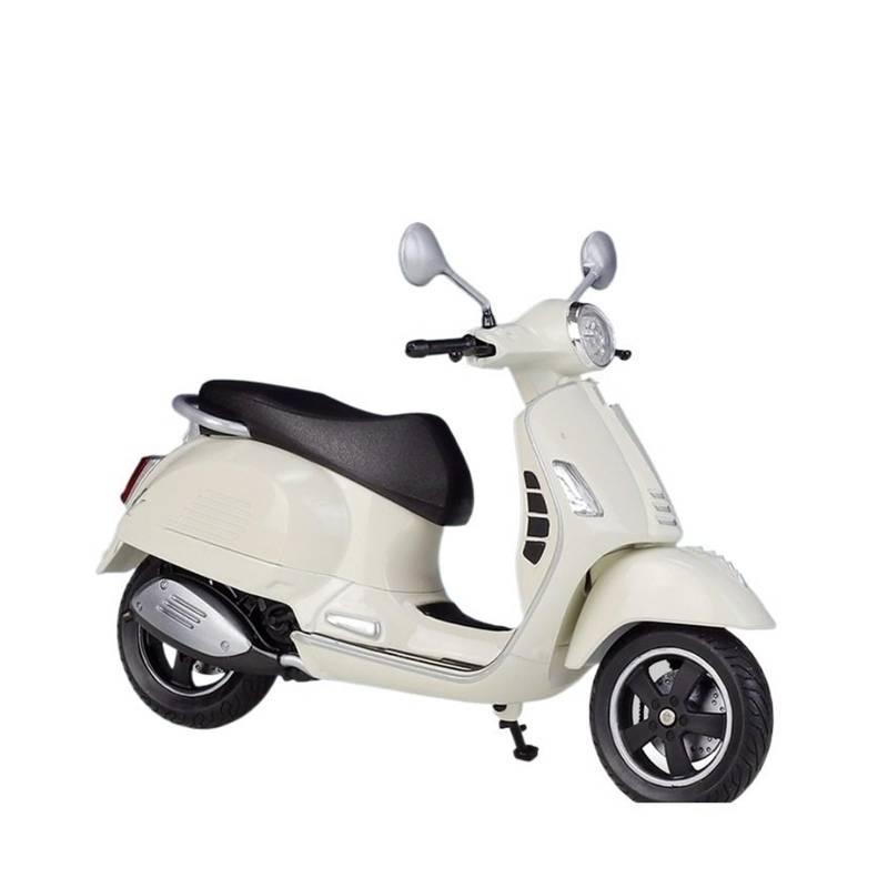 UPIKIT Maßstab 1:12 für Vespa GTS Super 2020 Klassische Legierung Freizeit Metall Road Bikes Modell Geschenke (White) von UPIKIT