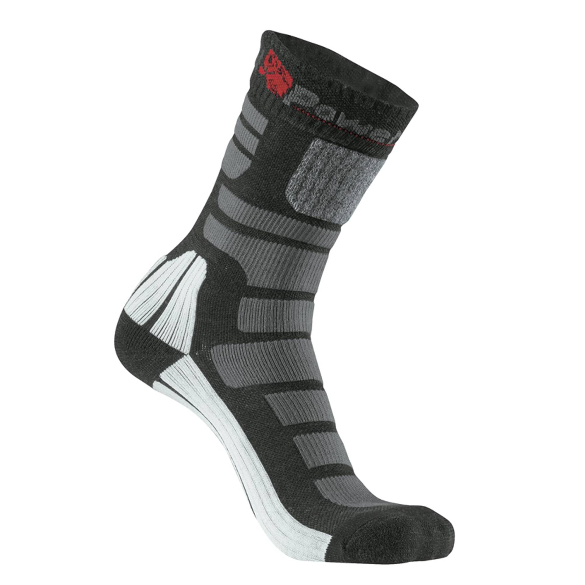 U-Power AIR Socken, lässige Arbeitskleidung, bequem, atmungsaktiv, schweißabweisend, gepolsterter Fuß, mit Stretch-Unterstützung, zum Laufen, Gehen, Training - Black Carbon S von U Power