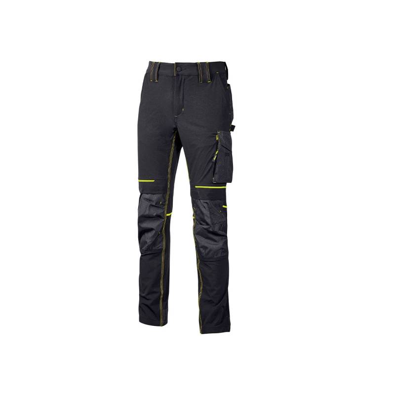 U-Power - Pantalon de Travail Slim Fit Noir Atom M Noir von U Power