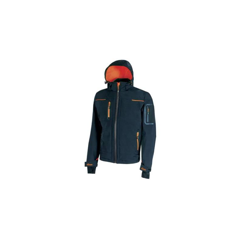 U-Power SPACE Softshelljacke mit Kapuze, Unisex-Erwachsene, Azul (Deep Blue), M von U Power