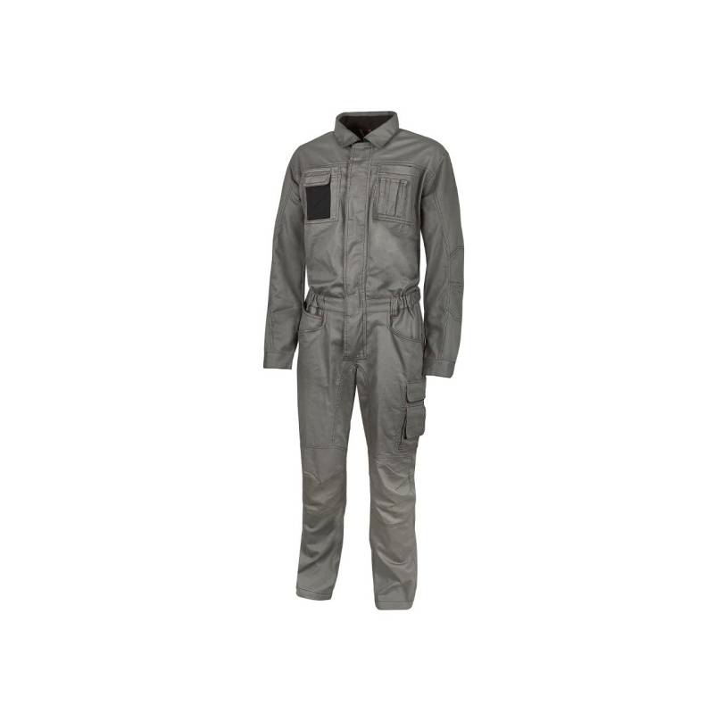 UPOWER HY130SG-64 – Traje/Mono de Trabajo con Multibolsillos Gama Happy Modelo CRISP Stone Grey Talla 64 von UPOWER