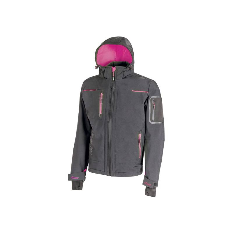 UPOWER Unisex Upw Fu187gf Space Grey Fucsia Jacke, Grau / Fuchsia, XL EU von U Power