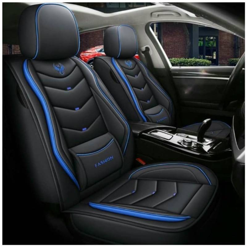 UQABS Auto Sitzbezüge Sets,für Alfa Romeo Giulia Giulietta Mito Stelvio Noire，Universal Autositzbezüge、Airbag kompatibel-Blau von UQABS