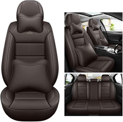 UQABS Auto Sitzbezüge Sets,für Audi A4 B9 Allroad A4 B6 8E Avant A4 B7 8E Avant A4 B8 8K Avant，Universal Autositzbezüge、Airbag kompatibel-Braun von UQABS